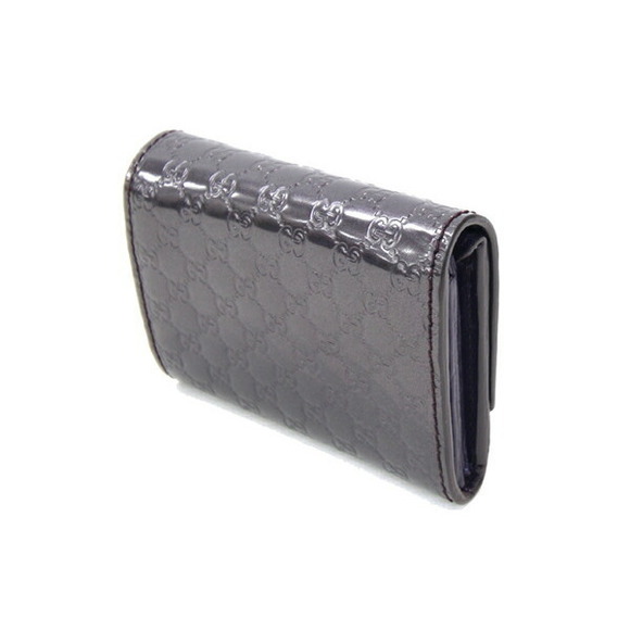 Gucci Wallet Patent ssima Purple Micro Case - Picture 1 of 7